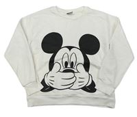 Bílá mikina s Mickey Mousem Disney