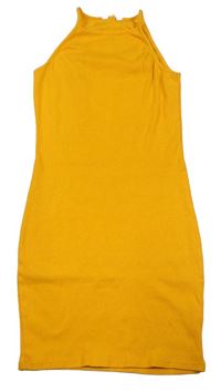 Žluté žebrované šaty Matalan