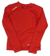 Červené funkční sportovní thermo triko s logem Sondico