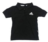 Černé polo tričko s logem Adidas