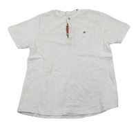Bílé polo tričko s kapsou Zara