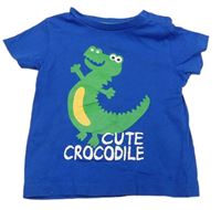 Modré tričko s krokodýlem C&A