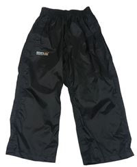 Černé nepromokavé funkční kalhoty Regatta