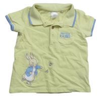 Světležluté polo tričko s králíkem - Peter Rabbit