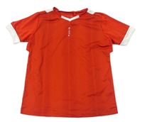 Červené sportovní tričko s logem Kipsta