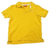 Žluté polo tričko s logem Slazenger