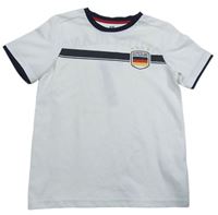 Bílé fotbalové tričko s pruhem - Deutschland H&M