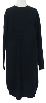 Dámské černé svetrové žebrované šaty s. Oliver 