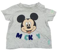 Šedé tričko s Mickeym zn. Disney