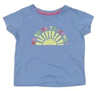 Světlemodré tričko se sluncem a nápisem Primark