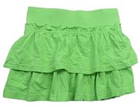 Zelená bavlněná vrstvená sukně Alive 