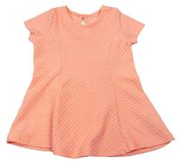 Neonově oranžové vzorované šaty Yd.
