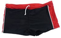 Pánské černo-červené nohavičkové plavky Crane 