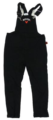 Černé laclové teplákové kalhoty s Mickeym Disney