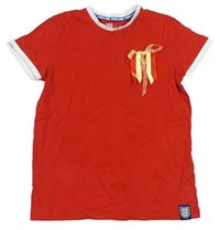 Červené tričko s třásněmi Primark