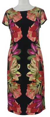 Dámské černo-barevné květované šaty Wallis 