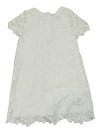 Bílé krajkové šaty s motýlky Primark 