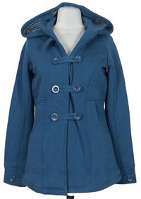 Dámský modrý teplákový kabát s kapucí nz. NKD 