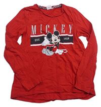 Červené triko s Mickey zn. Disney
