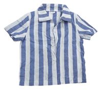 Modro-bílá pruhovaná košile Shein