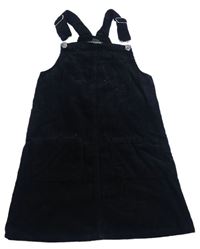 Černé manšestrové laclové šaty Primark