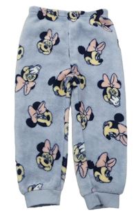 Modrofialové chlupaté domácí kalhoty s Minnie PRIMARK