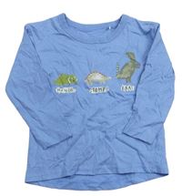 Světlemodré triko s dinosaury George