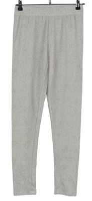Dámské béžové fleecové pyžamové kalhoty 