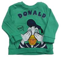 Zelená mikina s Donaldem Disney