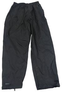 Černé šusťákové nepromokavé kalhoty Mountain Warehouse