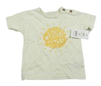 Krémové tričko se sluncem s nápisy George