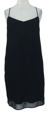 Dámské černé šifonové šaty Asos 