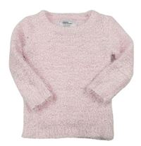 Růžový chlupatý svetr Y.d.