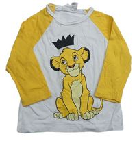 Bílo-horčicové triko - Lví král Disney