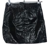 Dámská černá koženková sukně zn. H&M