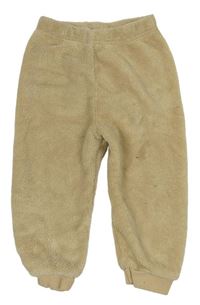 Béžové chlupaté kalhoty Primark