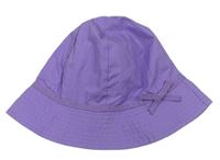 Fialový klobouk s mašlí H&M