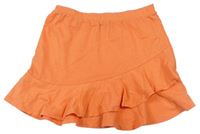 Oranžová bavlněná sukně Kiabi