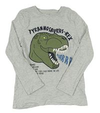 Šedé triko s dinosaurem C&A