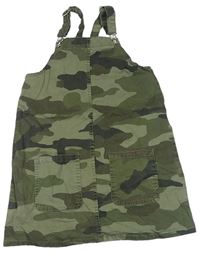 Army plátěné laclové šaty Denim Co.