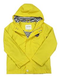 Žlutá nepromokavá jarní bunda s kapucí Pocopiano