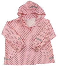 Růžová vzorovaná šusťáková bunda s kapucí Impidimpi