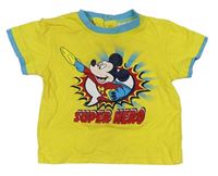 Hořčicové tričko s Mickeym zn. Disney