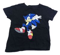 Černé tričko se Sonicem takko