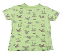 Světlezelené tričko s dinosaurem Primark
