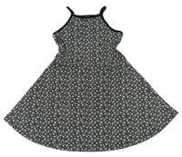 Černo-bílé květované šaty Matalan