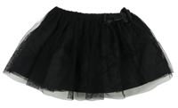 Černá tylová sukně s mašlí H&M
