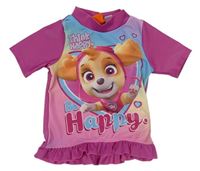 Růžové UV tričko s Tlapkovou patrolou Nickelodeon