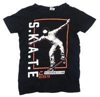 Černé tričko se skateboardistou Chapter