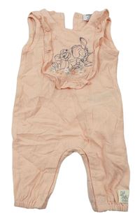Meruňkové laclové kalhoty Bambi s volány Primark